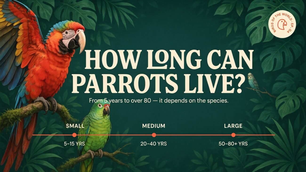 how long can parrots live
