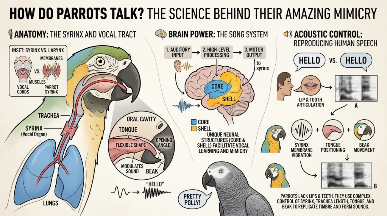 How Do Parrots Talk